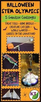 Halloween-themed STEM challenges.