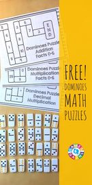 Use Basic Facts Solve These Dominoes Math Puzzles!, Teacher Idea