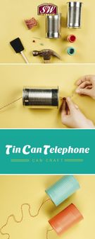Tin Can Telephone., Teacher Idea