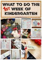 First Week of Kindergarten Activities, Books, and Ideas.