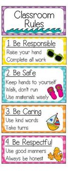 Classroom Rules., Teacher Idea