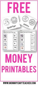 Money Printables., Teacher Idea
