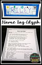 Back School Name Glyph Teacher Idea