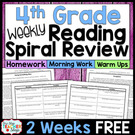 4th Grade Reading Review., Teacher Idea