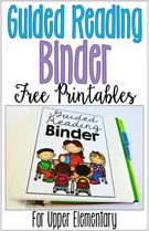 Guided Reading Binder for Upper Elementary.