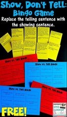 Show, Don't Tell: A FREE Writing Lesson., Teacher Idea