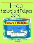 Factors Multiples Game., Teacher Idea