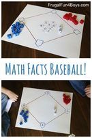 Math Facts Baseball., Teacher Idea