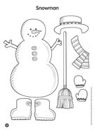 Dress Snowman., Teacher Idea
