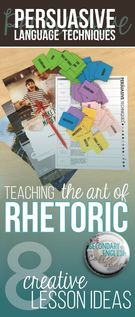 Creative Ways Teach Persuasive Language., Teacher Idea