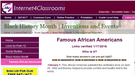 Famous African Americans., Teacher Idea