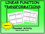 Linear FunctionTransformations Placemat Activity - writing linear equations.
