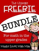 The Ultimate Freebie Bundle - Math in the Upper Grades.