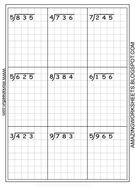 Long Division – 3 Digits By 1 Digit – Without Remainders – 20 Worksheets.