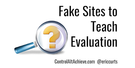4 Fake Sites to Teach Students Website Evaluation.