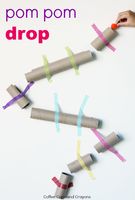 Pom Pom Drop STEM Challenge.