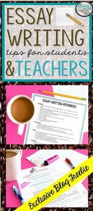 Essay Writing Tips Students Teachers., Teacher Idea