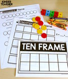Decomposing Numbers Math Center Games.