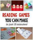 10 DIY Reading games for kids.