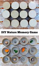 DIY Nature Memory Game.
