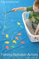 Fishing Alphabet Activity Dramatic Play Scene., Teacher Idea