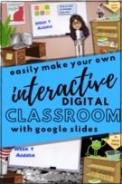 Make a Bitmoji Virtual Classroom with Google Slides.