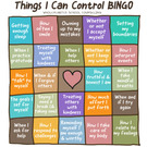The Things I Can Control BINGO Poster Fun Freebie.
