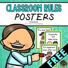 Classroom Rules Posters Back To School Class Management.