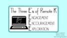 The Three E's of Remote K - Kindergarten Remote Ideas.