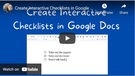 How to Create Interactive Checklists in Google Docs.