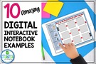 Digital Interactive Notebook Examples.