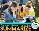 Teaching Students How to Summarize Text.