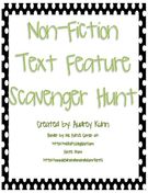 Non-Fiction Text Feature Checklist/Scavenger Hunt., Teacher 