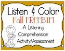 Listen Color -  Fall., Teacher Idea