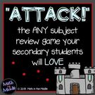 Attack - A FREE Review Game Secondary Classroom., Teacher Id