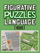 Figurative Language Puzzles., Teacher Idea