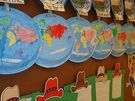 Paper Plate Continents., Teacher Idea