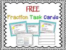 Free Fraction Task Cards.