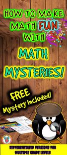 Math Mystery., Teacher Idea
