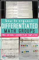 How Plan & Organize Differentiated Math Groups., Teacher Ide