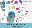 Maps & Globe Learning Printables., Teacher Idea