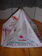 Pyramid Diorama (Triarama) Templates & Directions., Teacher 
