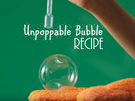 Unpoppable Bubble Recipe Free Printable., Teacher Idea