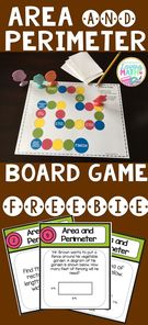 Area Perimeter Board Game., Teacher Idea
