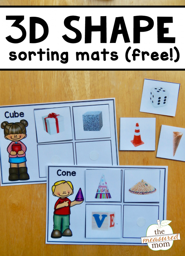 Free 3d Shape Sorting Mats Teacher Idea