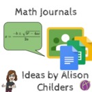 Math Journal Prompts by Allison Childers.